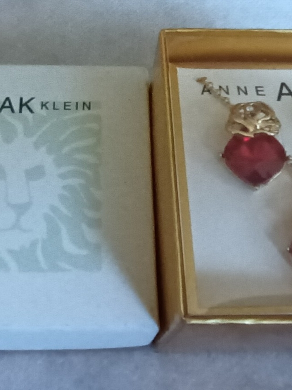 ANNE AK KLEIN NECKLACE & EARRINGS BOXED SET
